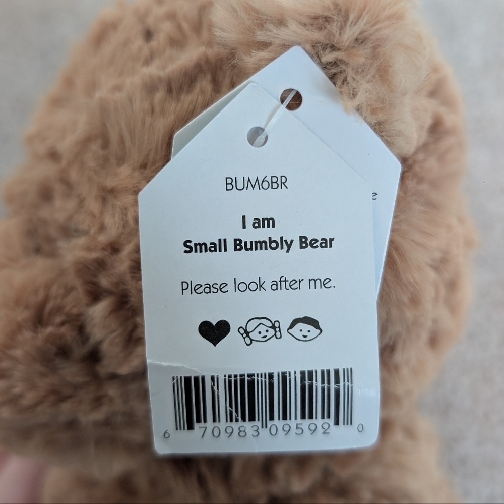 JELLYCAT Bumbly Bear Small New With Tags Plush BUM6BR And Book I Might Be Little - Picture 8 of 14
